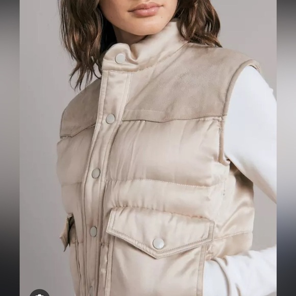 Rag & Bone Beige Puffer Vest size XS new with tags - Picture 2 of 7